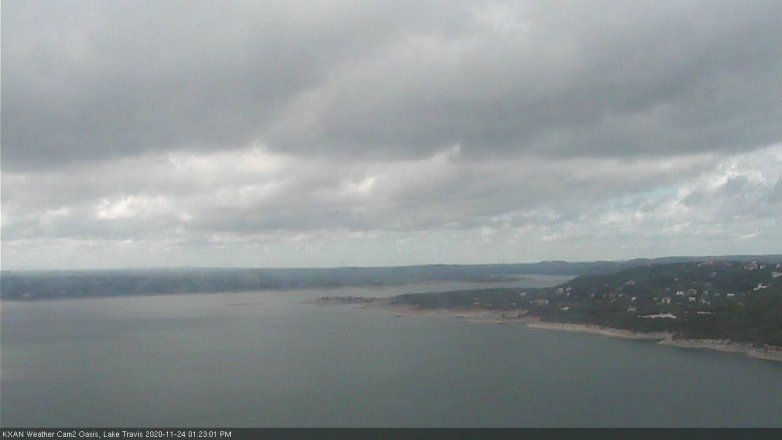 Lake Travis webcam, November 24, 2020 1:25 PM CT