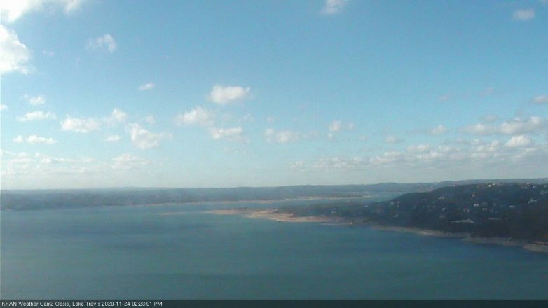 Lake Travis webcam, November 24, 2020 2:25 PM CT