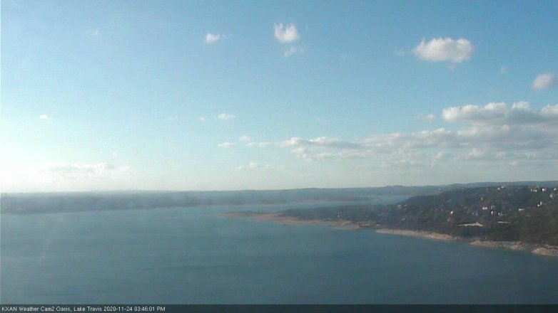 Lake Travis webcam, November 24, 2020 3:45 PM CT