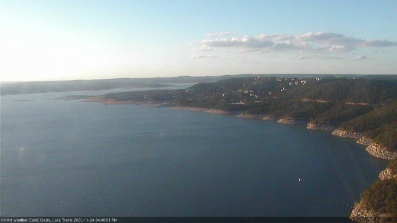 Lake Travis webcam, November 24, 2020 4:45 PM CT