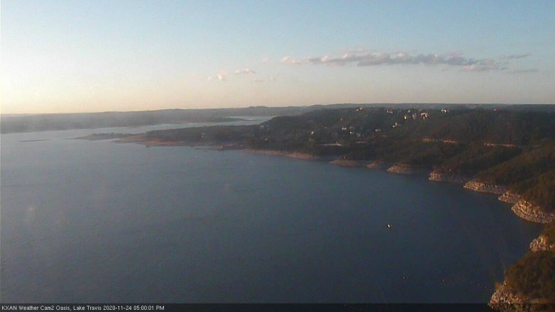 Lake Travis webcam, November 24, 2020 5:00 PM CT