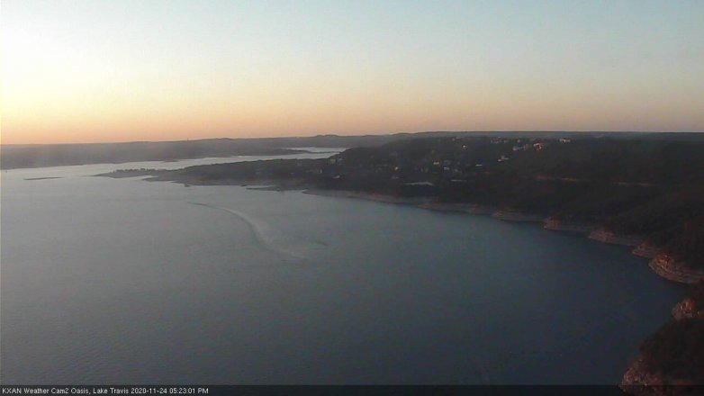 Lake Travis webcam, November 24, 2020 5:25 PM CT
