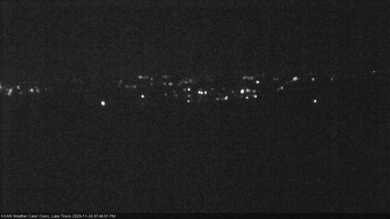 Lake Travis webcam, November 24, 2020 7:45 PM CT