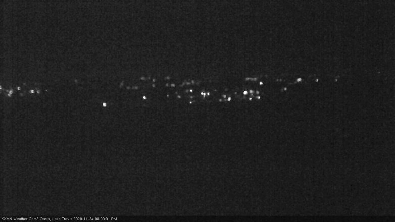 Lake Travis webcam, November 24, 2020 8:00 PM CT