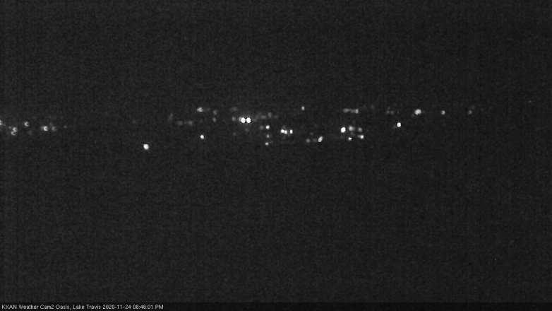 Lake Travis webcam, November 24, 2020 8:45 PM CT