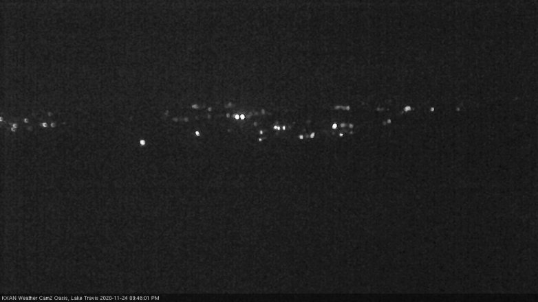 Lake Travis webcam, November 24, 2020 9:45 PM CT