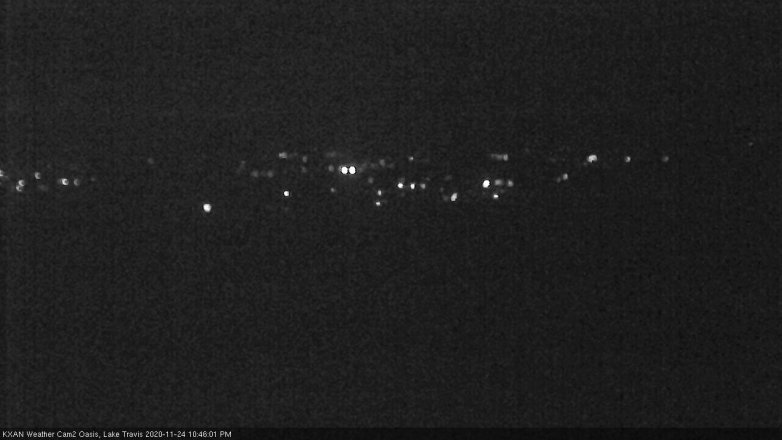 Lake Travis webcam, November 24, 2020 10:45 PM CT