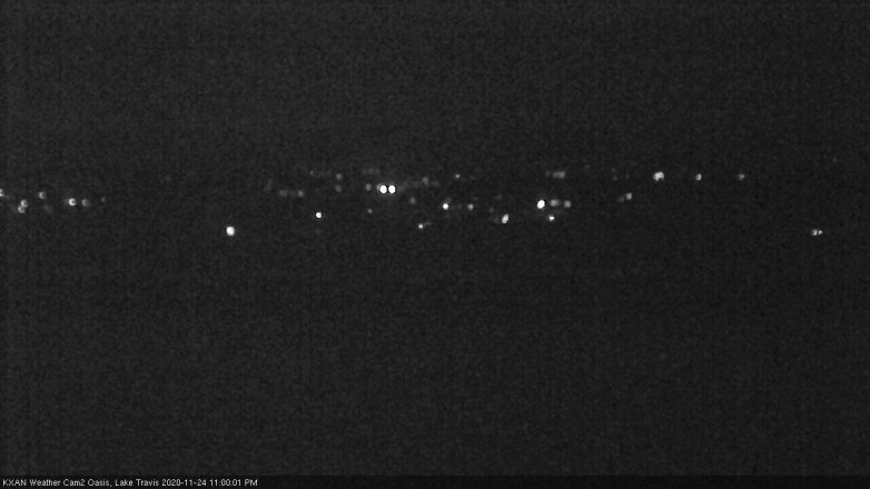 Lake Travis webcam, November 24, 2020 11:00 PM CT