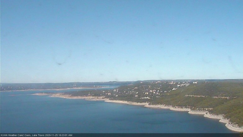 Lake Travis webcam, November 25, 2020 10:25 AM CT