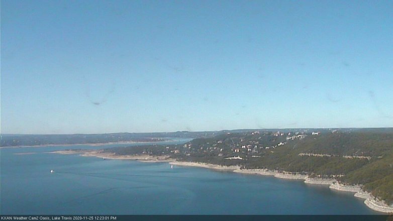 Lake Travis webcam, November 25, 2020 12:25 PM CT