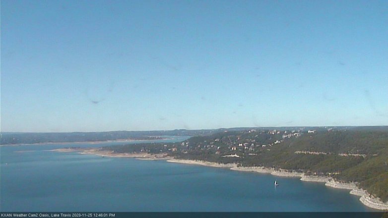 Lake Travis webcam, November 25, 2020 12:45 PM CT
