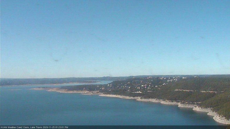 Lake Travis webcam, November 25, 2020 1:25 PM CT