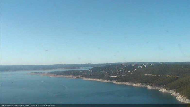 Lake Travis webcam, November 25, 2020 2:45 PM CT