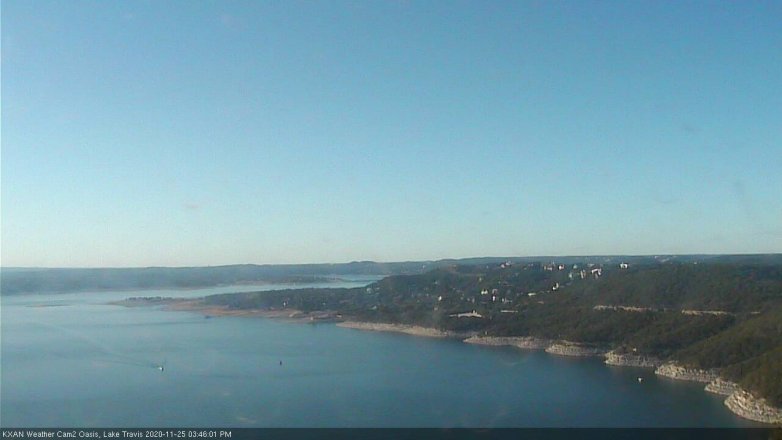 Lake Travis webcam, November 25, 2020 3:45 PM CT