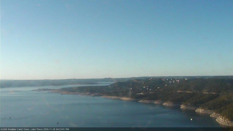 Lake Travis webcam, November 25, 2020 4:25 PM CT