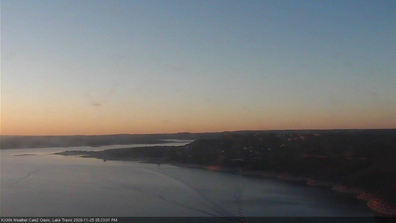 Lake Travis webcam, November 25, 2020 5:25 PM CT