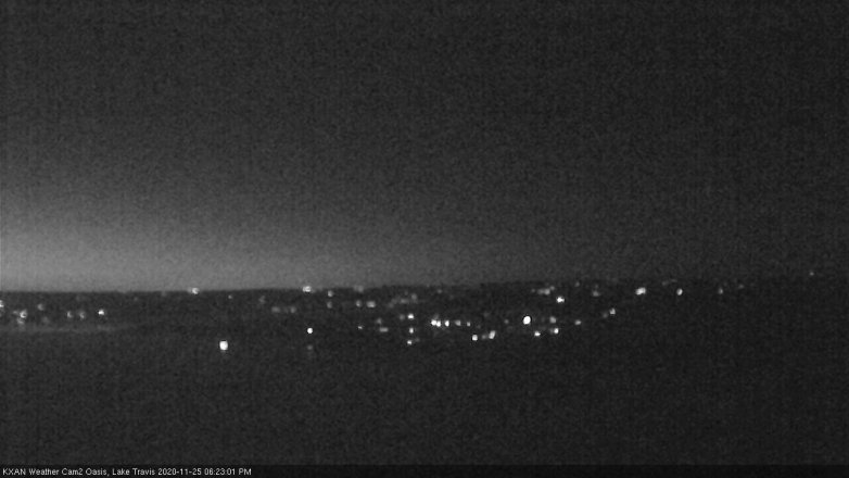Lake Travis webcam, November 25, 2020 6:25 PM CT