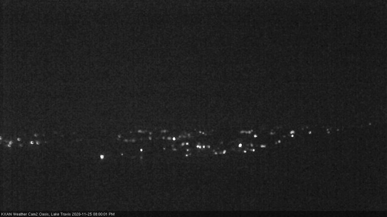 Lake Travis webcam, November 25, 2020 8:00 PM CT