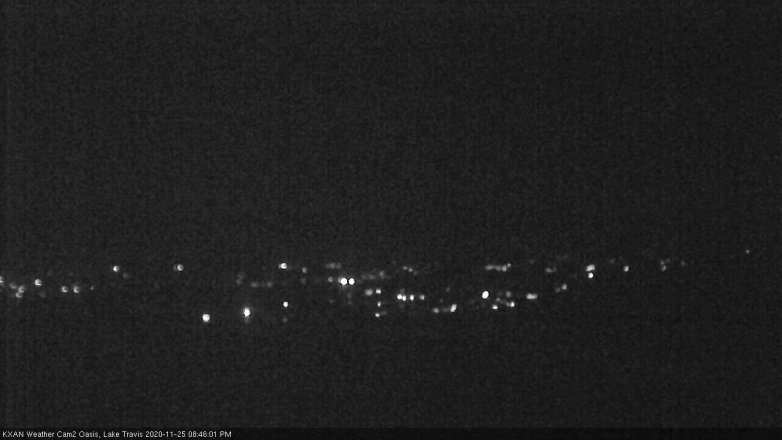 Lake Travis webcam, November 25, 2020 8:45 PM CT
