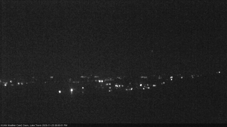 Lake Travis webcam, November 25, 2020 9:00 PM CT