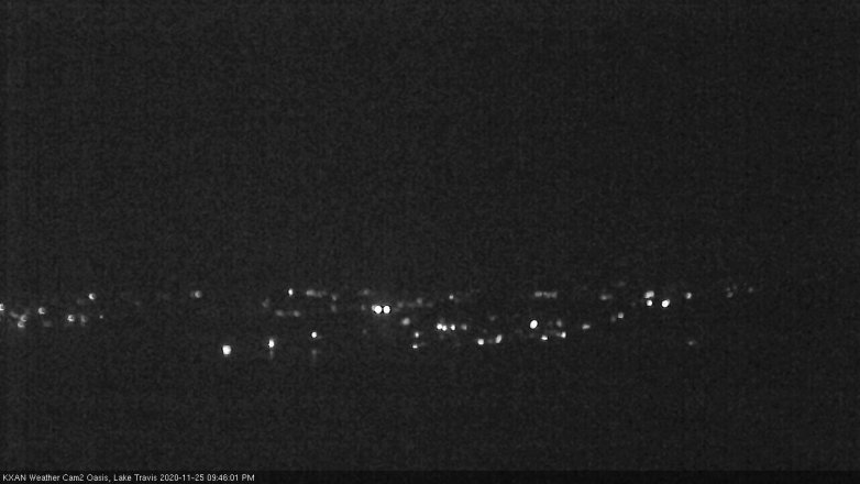 Lake Travis webcam, November 25, 2020 9:45 PM CT