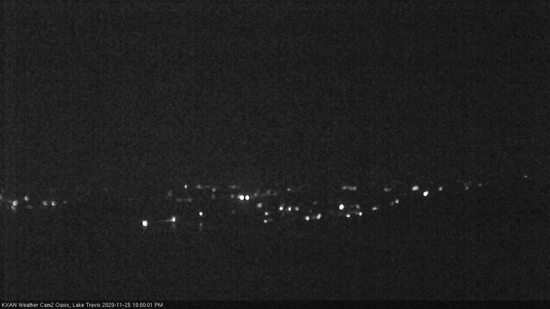 Lake Travis webcam, November 25, 2020 10:00 PM CT