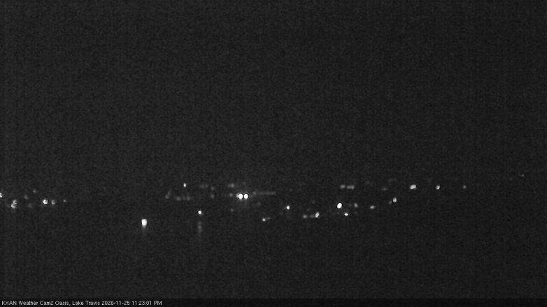 Lake Travis webcam, November 25, 2020 11:25 PM CT