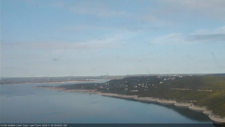 Lake Travis webcam, November 26, 2020 9:45 AM CT