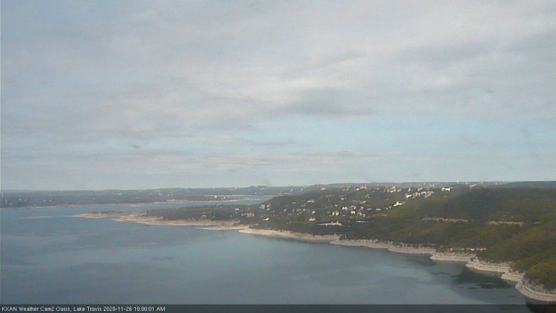 Lake Travis webcam, November 26, 2020 10:00 AM CT