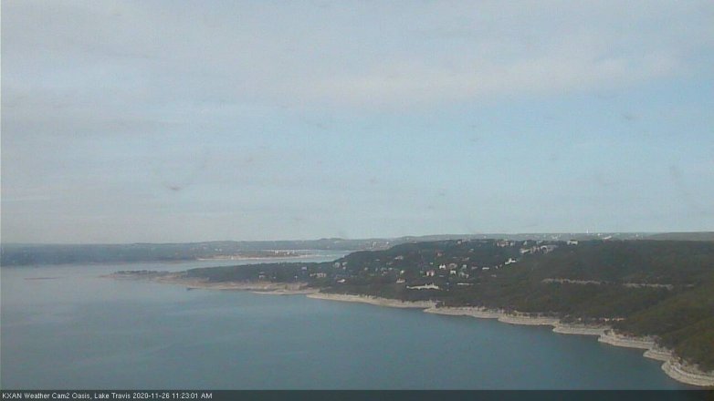 Lake Travis webcam, November 26, 2020 11:25 AM CT
