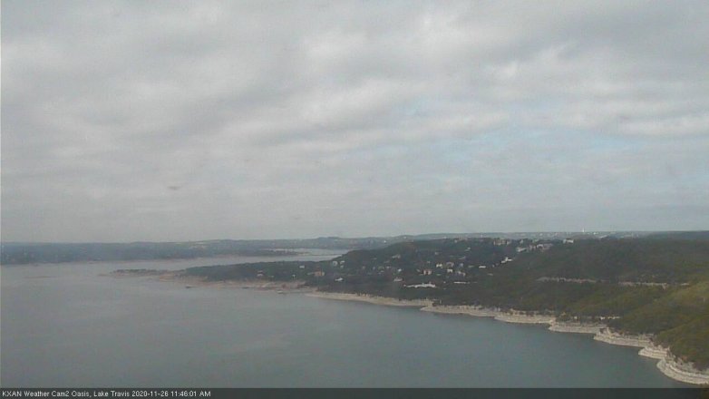 Lake Travis webcam, November 26, 2020 11:45 AM CT