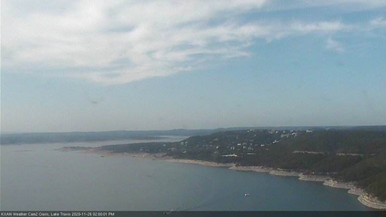 Lake Travis webcam, November 26, 2020 2:00 PM CT