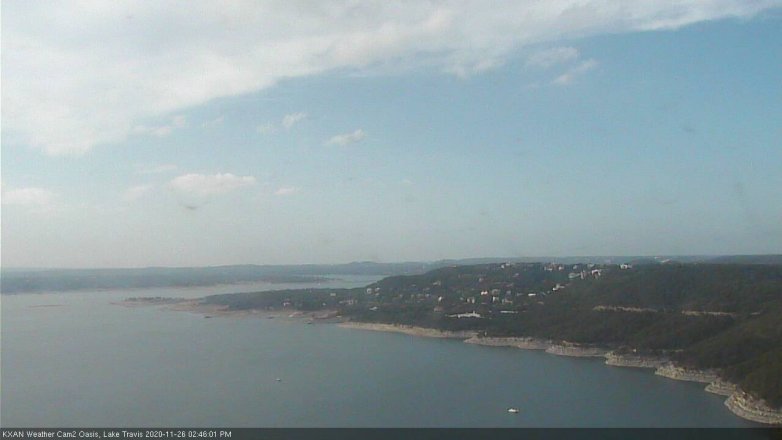 Lake Travis webcam, November 26, 2020 2:45 PM CT