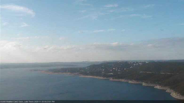 Lake Travis webcam, November 26, 2020 3:25 PM CT