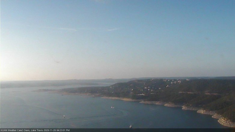 Lake Travis webcam, November 26, 2020 4:25 PM CT