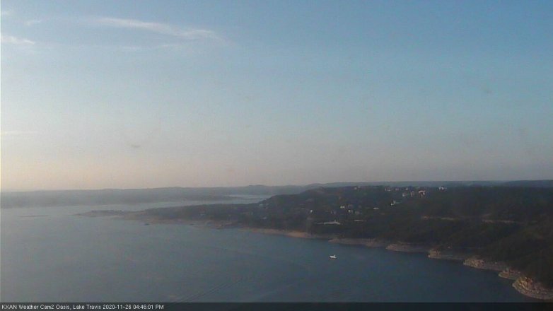 Lake Travis webcam, November 26, 2020 4:45 PM CT