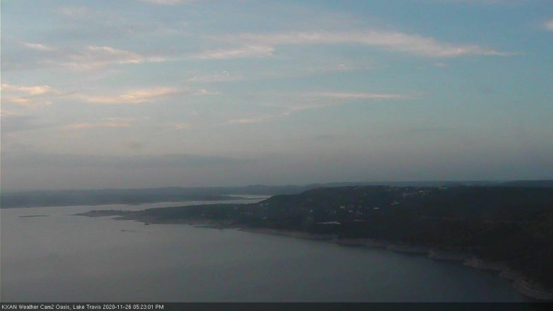 Lake Travis webcam, November 26, 2020 5:25 PM CT