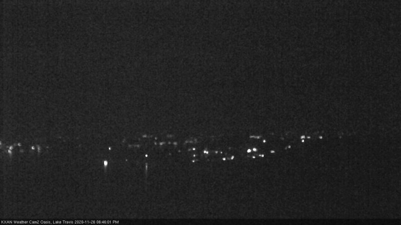 Lake Travis webcam, November 26, 2020 6:45 PM CT