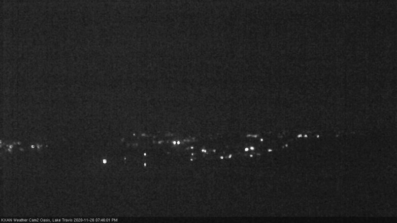 Lake Travis webcam, November 26, 2020 7:45 PM CT