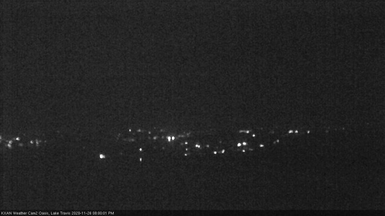 Lake Travis webcam, November 26, 2020 8:00 PM CT