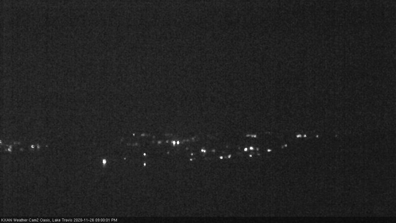 Lake Travis webcam, November 26, 2020 9:00 PM CT