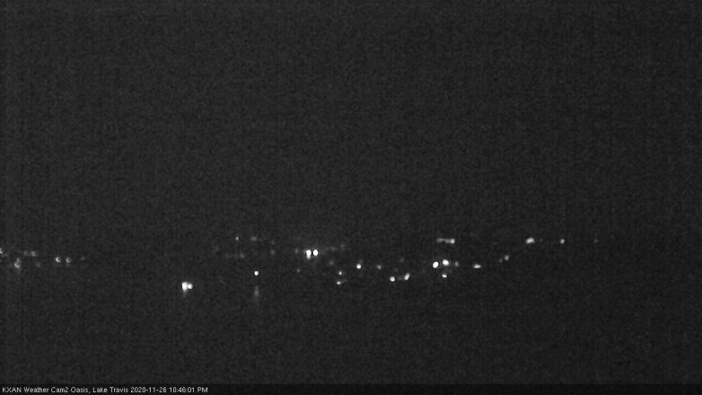 Lake Travis webcam, November 26, 2020 10:45 PM CT