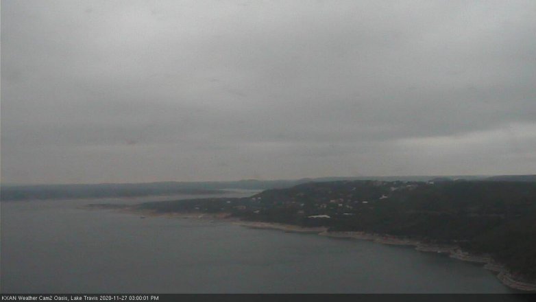 Lake Travis webcam, November 27, 2020 3:00 PM CT