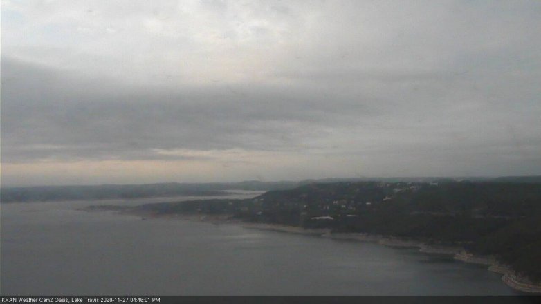 Lake Travis webcam, November 27, 2020 4:45 PM CT