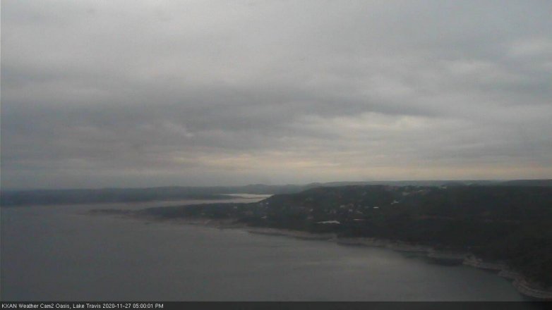 Lake Travis webcam, November 27, 2020 5:00 PM CT