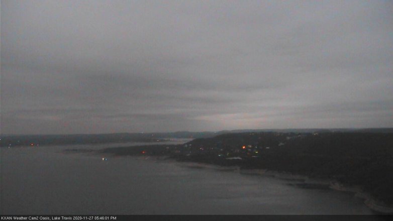 Lake Travis webcam, November 27, 2020 5:45 PM CT