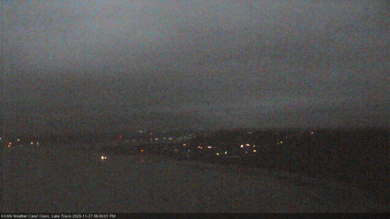 Lake Travis webcam, November 27, 2020 6:00 PM CT