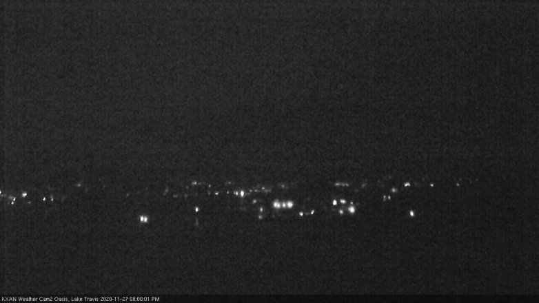 Lake Travis webcam, November 27, 2020 8:00 PM CT