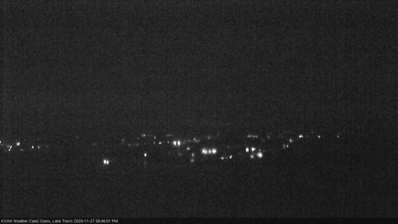 Lake Travis webcam, November 27, 2020 8:45 PM CT
