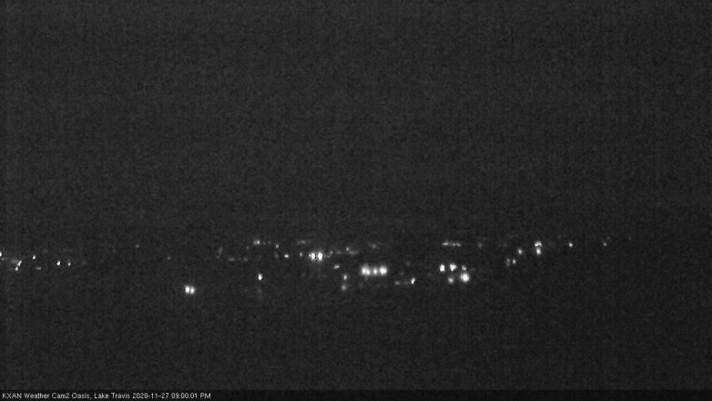 Lake Travis webcam, November 27, 2020 9:00 PM CT